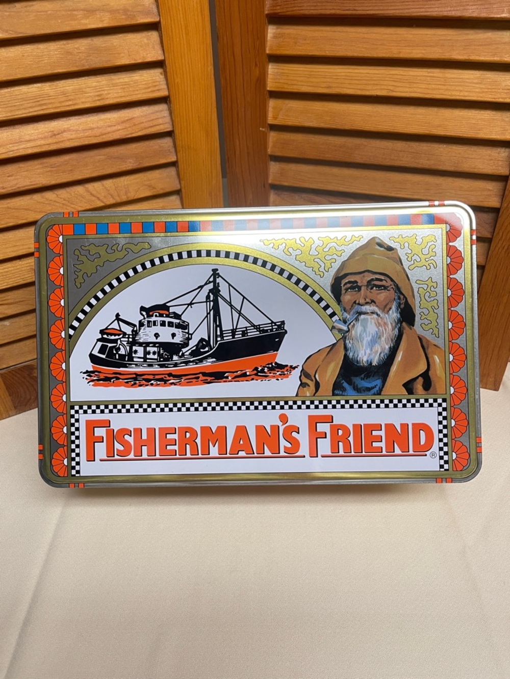 Vintage Fisherman’s Friend Collectible Retail Display Tin